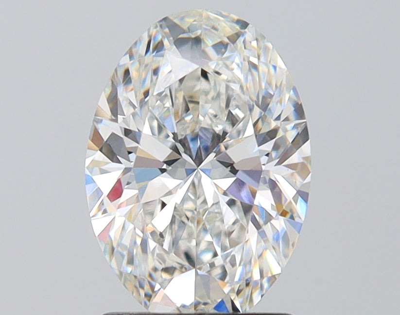 1.75 Carat Oval Lab Diamond with  Cut Diamond in 14KT  view 1
