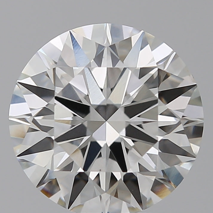 2.5 Carat Round Lab Diamond with  Cut Diamond in 14KT  view 1
