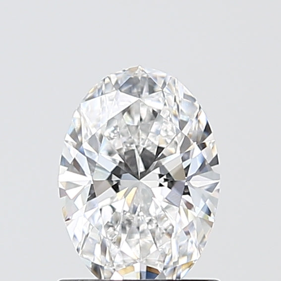 1.09 Carat Oval Lab Diamond with  Cut Diamond in 14KT  view 1
