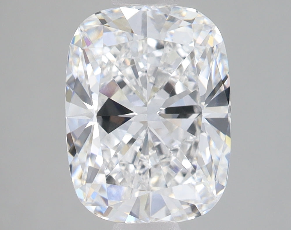 2.5 Carat Cushion Lab Diamond with  Cut Diamond in 14KT  view 1
