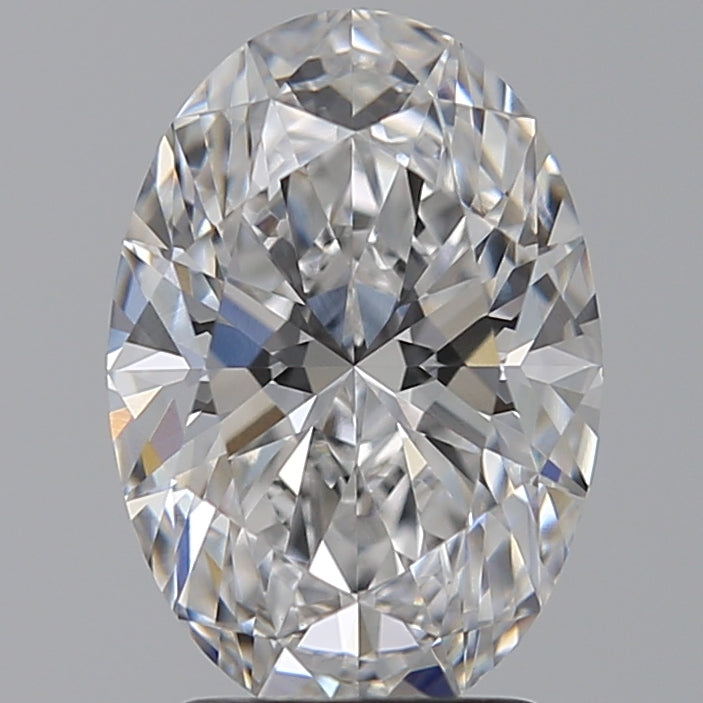 2.59 Carat Oval Lab Diamond with  Cut Diamond in 14KT  view 1
