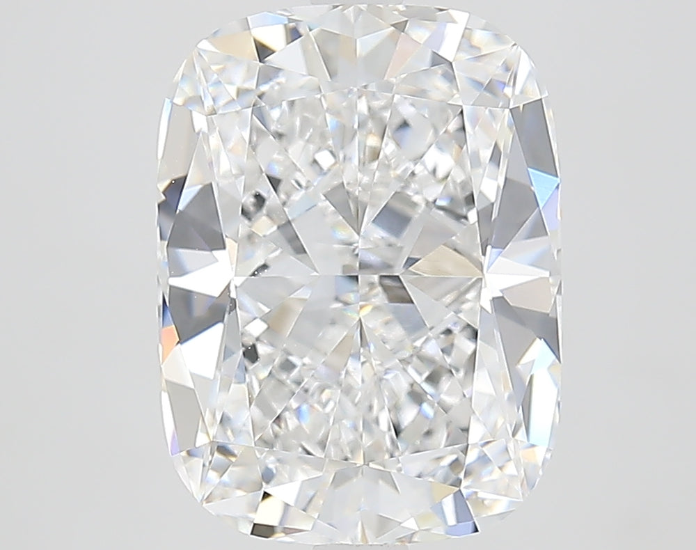 4.68 Carat Cushion Lab Diamond with  Cut Diamond in 14KT  view 1
