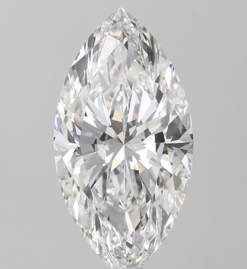 10.82 Carat Marquise Lab Diamond with  Cut Diamond in 14KT  view 1
