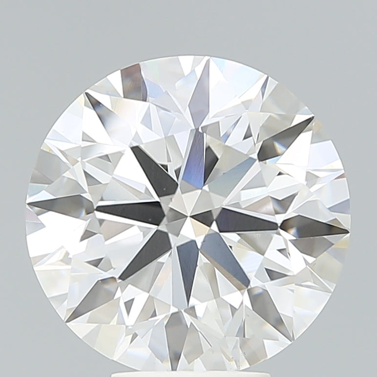 6.25 Carat Round Lab Diamond with  Cut Diamond in 14KT  view 1

