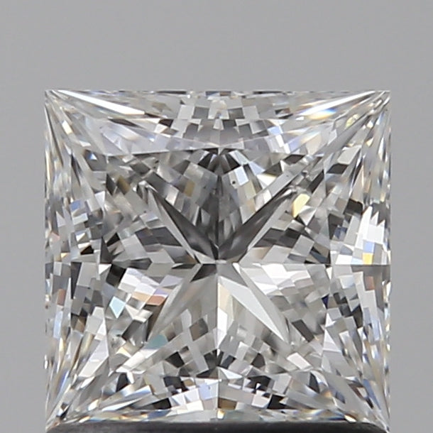 1.13 Carat Princess Lab Diamond with  Cut Diamond in 14KT  view 1
