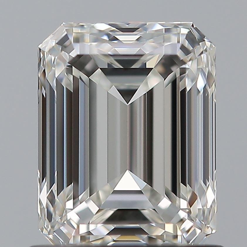 1.01 Carat Emerald Natural Diamond with  Cut Diamond in 14KT  view 1
