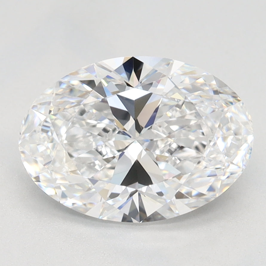 1.66 Carat Oval Lab Diamond with  Cut Diamond in 14KT  view 1
