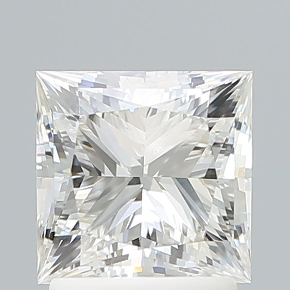 2.0 Carat Princess Lab Diamond with  Cut Diamond in 14KT  view 1
