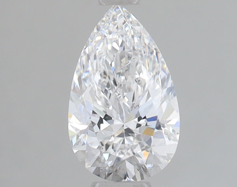 0.91 Carat Pear Lab Diamond with  Cut Diamond in 14KT  view 1

