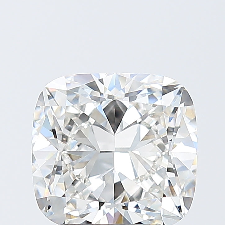 2.59 Carat Cushion Lab Diamond with  Cut Diamond in 14KT  view 1
