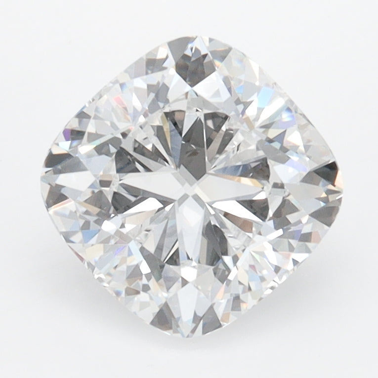 2.02 Carat Cushion Lab Diamond with  Cut Diamond in 14KT  view 1
