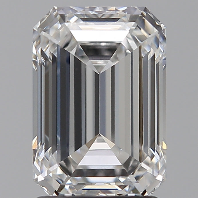 2.08 Carat Emerald Lab Diamond with  Cut Diamond in 14KT  view 1
