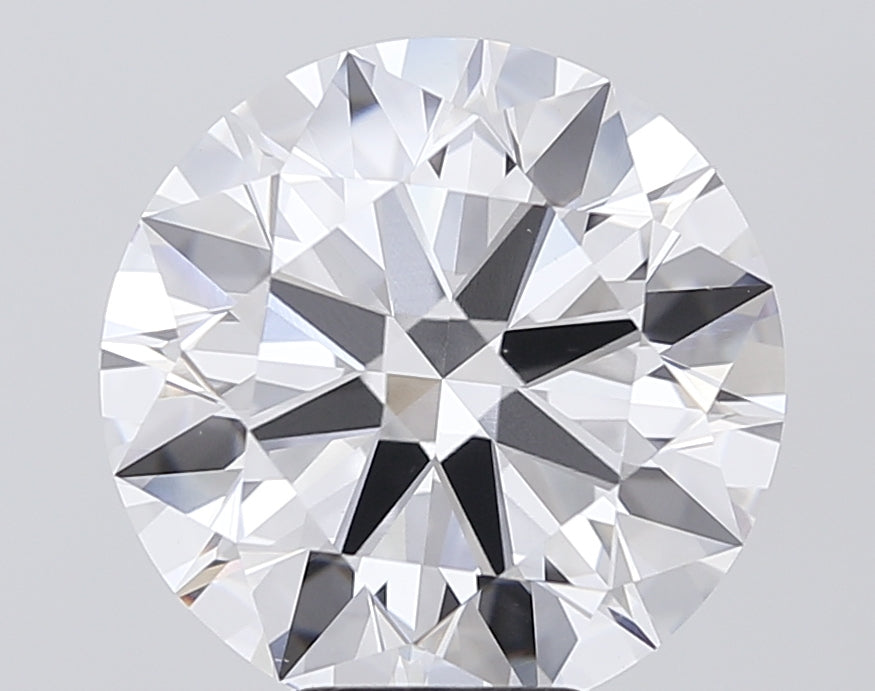 7.04 Carat Round Lab Diamond with  Cut Diamond in 14KT  view 1
