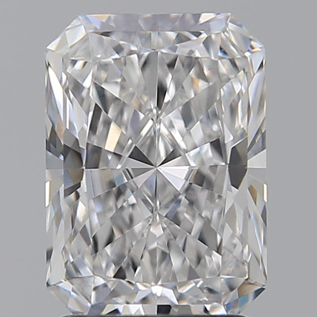 2.06 Carat Radiant Lab Diamond with  Cut Diamond in 14KT  view 1

