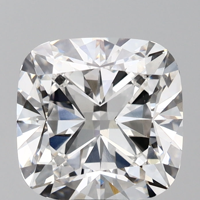 3.04 Carat Cushion Lab Diamond with  Cut Diamond in 14KT  view 1
