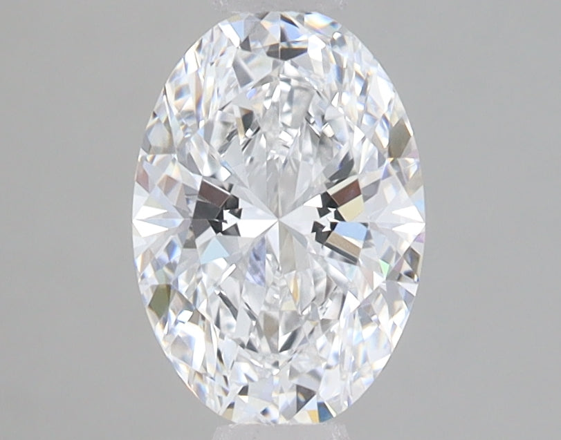 1.13 Carat Oval Lab Diamond with  Cut Diamond in 14KT  view 1
