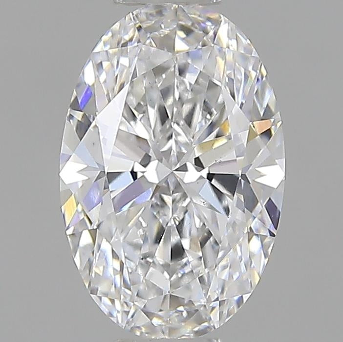 1.5 Carat Oval Lab Diamond with  Cut Diamond in 14KT  view 1
