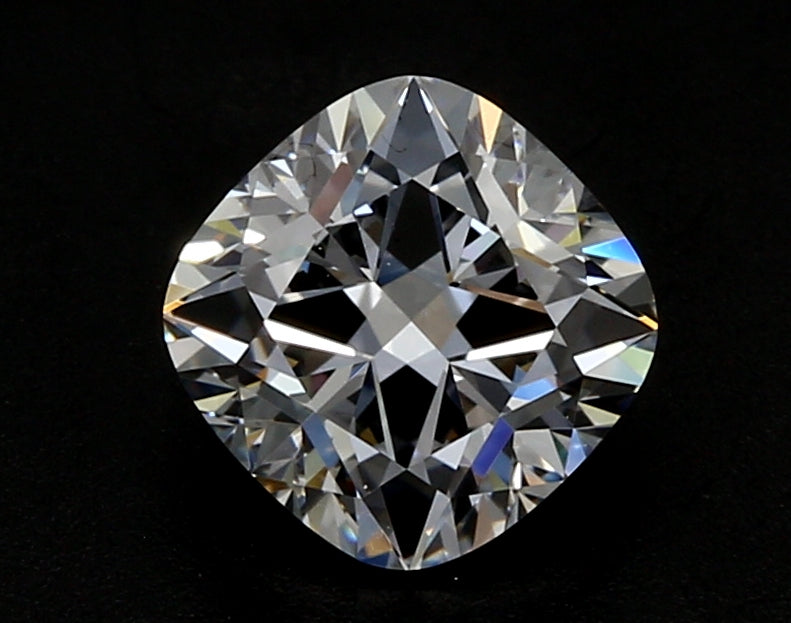 3.02 Carat Cushion Lab Diamond with  Cut Diamond in 14KT  view 1
