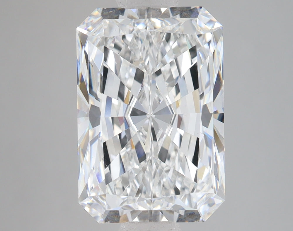 5.07 Carat Radiant Lab Diamond with  Cut Diamond in 14KT  view 1
