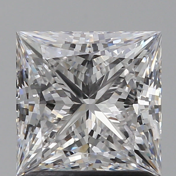1.54 Carat Princess Lab Diamond with  Cut Diamond in 14KT  view 1
