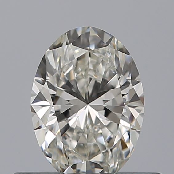 0.4 Carat Oval Natural Diamond with  Cut Diamond in 14KT  view 1
