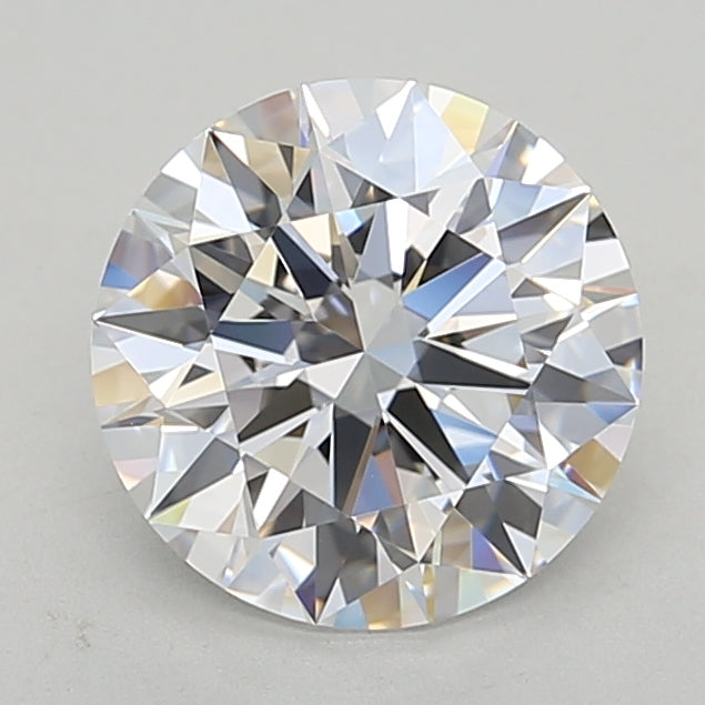 3.01 Carat Round Lab Diamond with  Cut Diamond in 14KT  view 1
