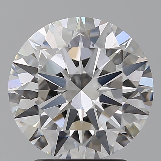 2.5 Carat Round Lab Diamond with  Cut Diamond in 14KT  view 1
