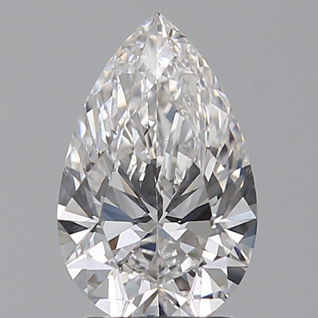 2.01 Carat Pear Lab Diamond with  Cut Diamond in 14KT  view 1
