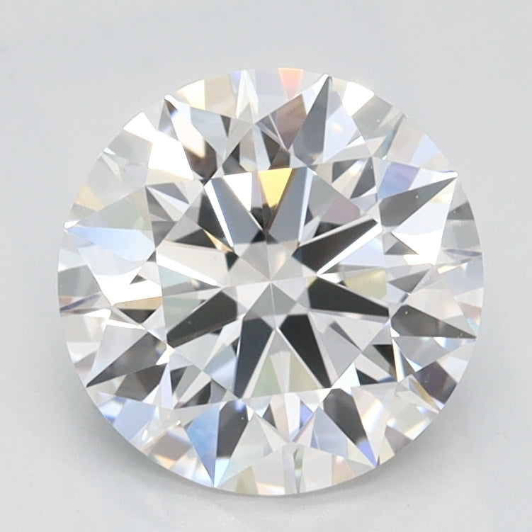 1.4 Carat Round Lab Diamond with  Cut Diamond in 14KT  view 1
