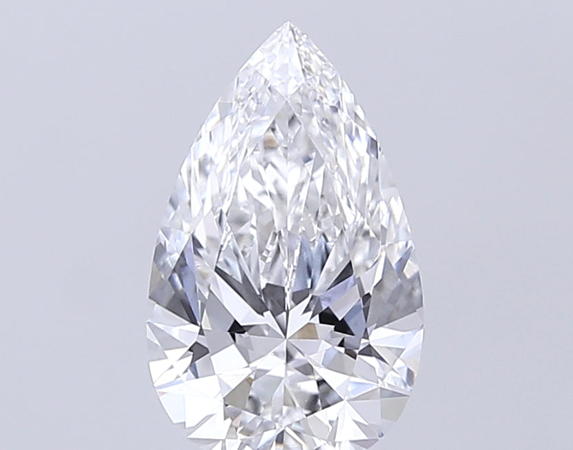 2.3 Carat Pear Lab Diamond with  Cut Diamond in 14KT  view 1
