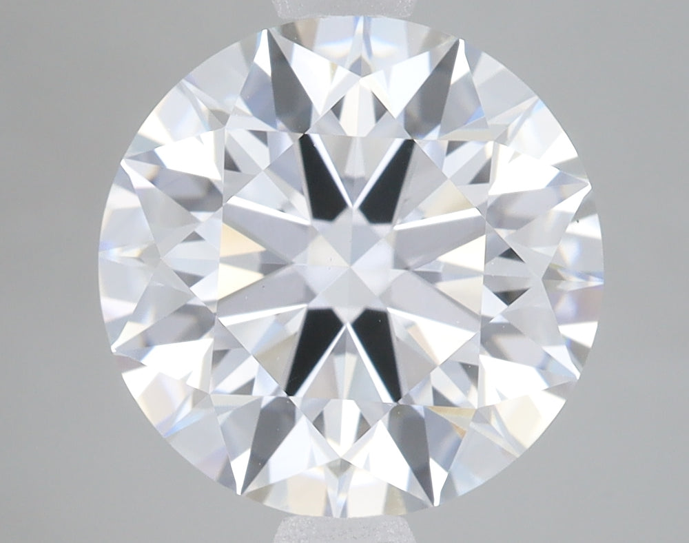 3.74 Carat Round Lab Diamond with  Cut Diamond in 14KT  view 1
