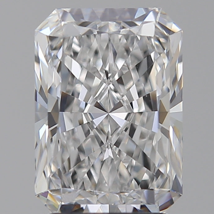 2.5 Carat Radiant Lab Diamond with  Cut Diamond in 14KT  view 1
