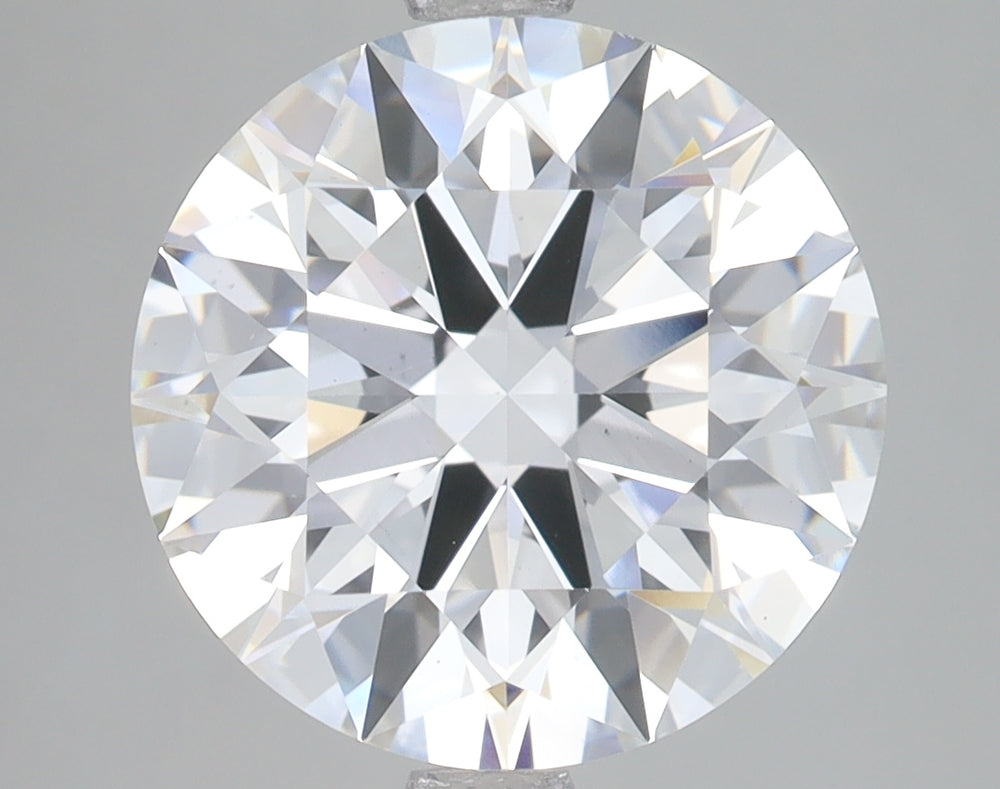 5.0 Carat Round Lab Diamond with  Cut Diamond in 14KT  view 1
