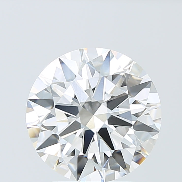3.16 Carat Round Lab Diamond with  Cut Diamond in 14KT  view 1

