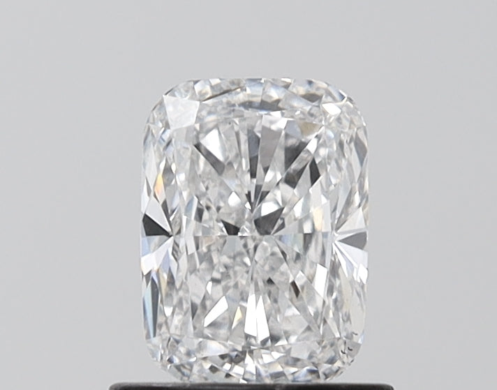 0.91 Carat Cushion Lab Diamond with  Cut Diamond in 14KT  view 1
