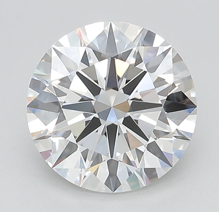 2.02 Carat Round Lab Diamond with  Cut Diamond in 14KT  view 1
