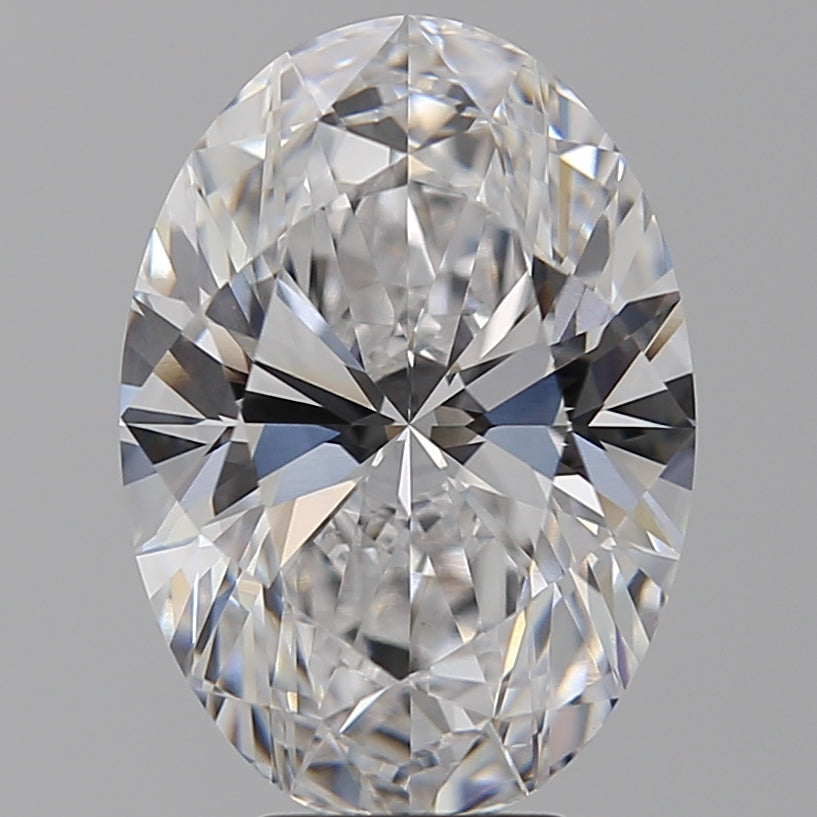6.0 Carat Oval Lab Diamond with  Cut Diamond in 14KT  view 1
