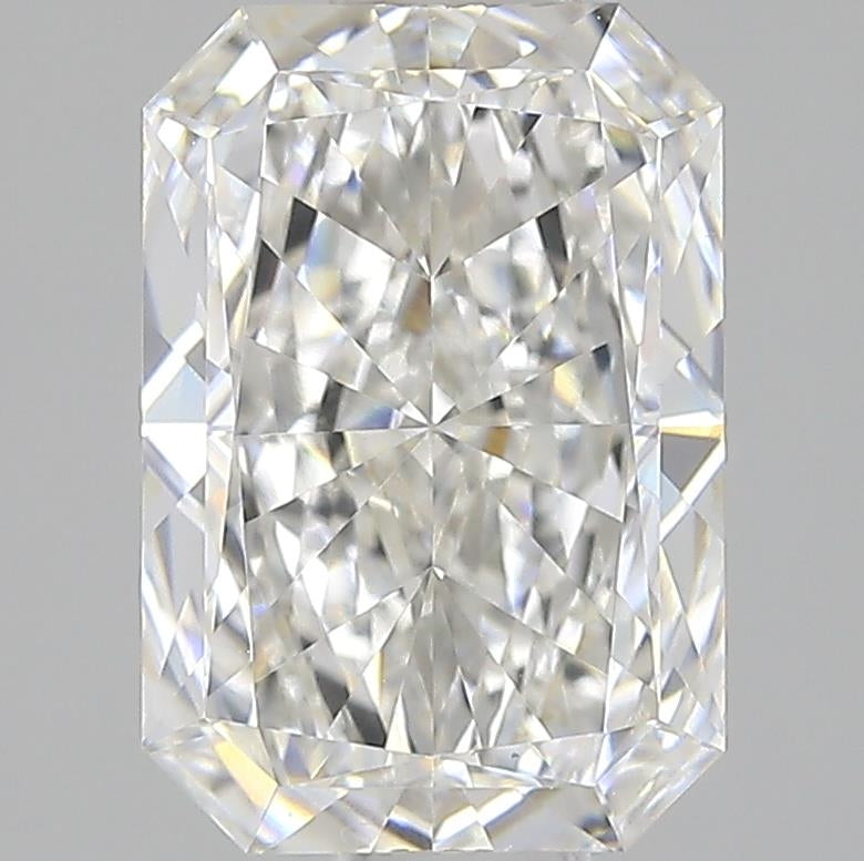 2.44 Carat Radiant Lab Diamond with  Cut Diamond in 14KT  view 1
