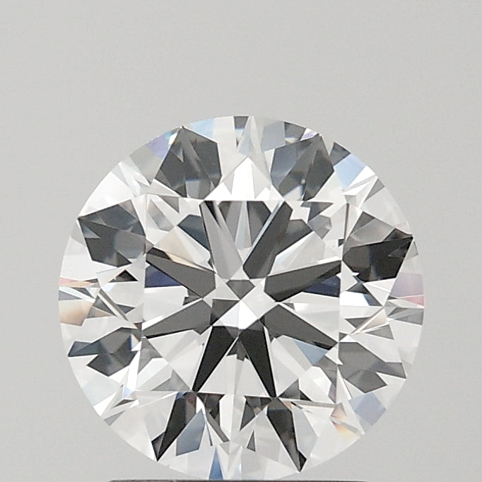 2.05 Carat Round Lab Diamond with  Cut Diamond in 14KT  view 1
