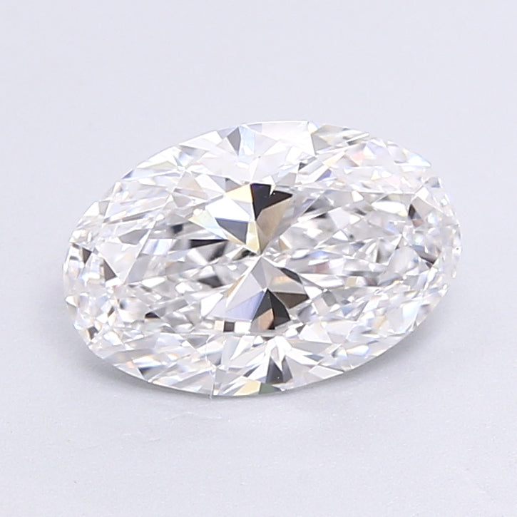 2.11 Carat Oval Lab Diamond with  Cut Diamond in 14KT  view 1
