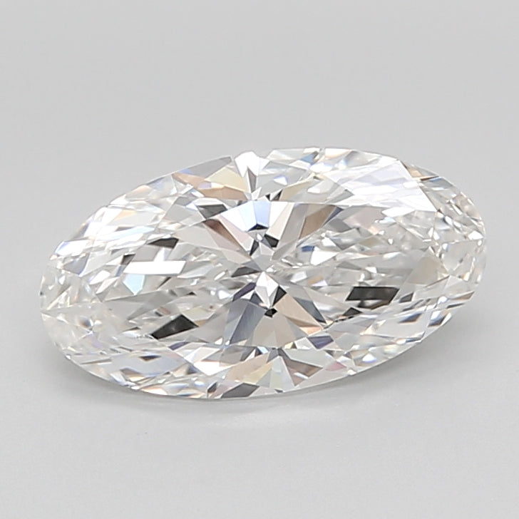 2.6 Carat Oval Lab Diamond with  Cut Diamond in 14KT  view 1
