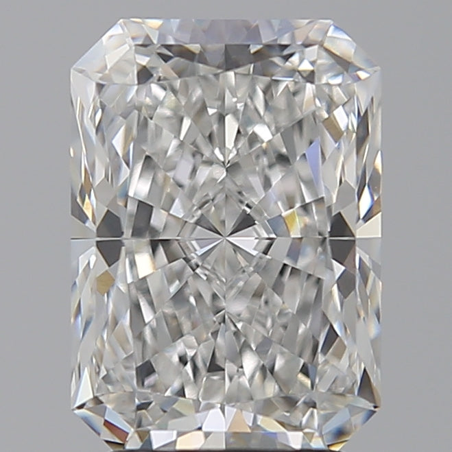 3.08 Carat Radiant Lab Diamond with  Cut Diamond in 14KT  view 1
