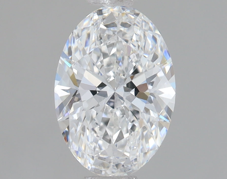 0.91 Carat Oval Lab Diamond with  Cut Diamond in 14KT  view 1
