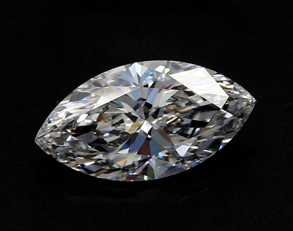 2.0 Carat Marquise Lab Diamond with  Cut Diamond in 14KT  view 1
