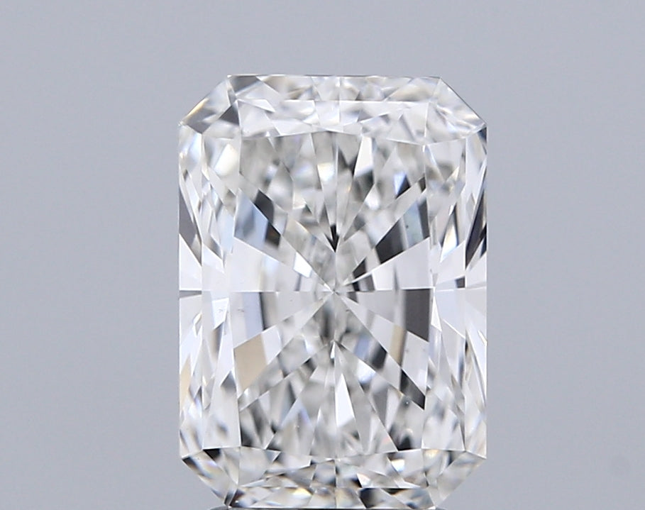 3.0 Carat Radiant Lab Diamond with  Cut Diamond in 14KT  view 1
