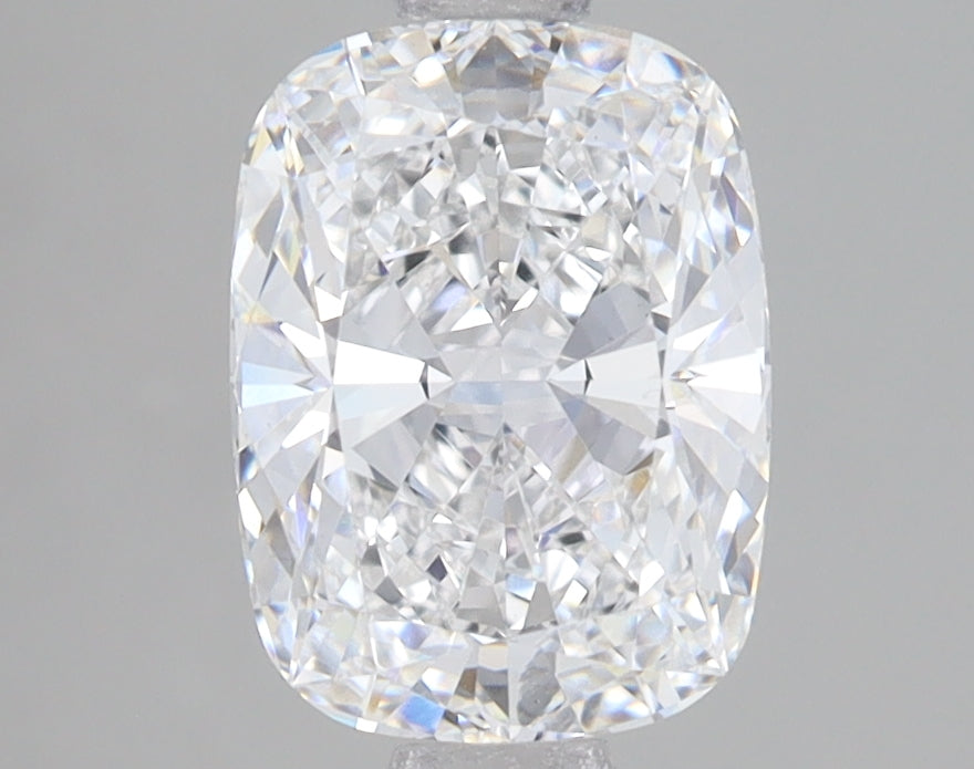 2.08 Carat Cushion Lab Diamond with  Cut Diamond in 14KT  view 1
