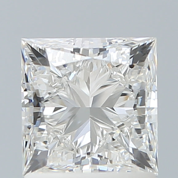 1.55 Carat Princess Lab Diamond with  Cut Diamond in 14KT  view 1
