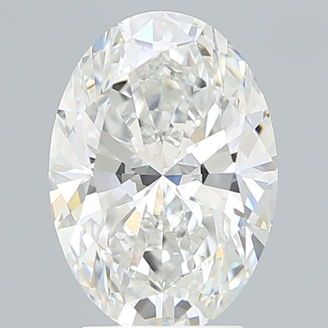 3.19 Carat Oval Lab Diamond with  Cut Diamond in 14KT  view 1

