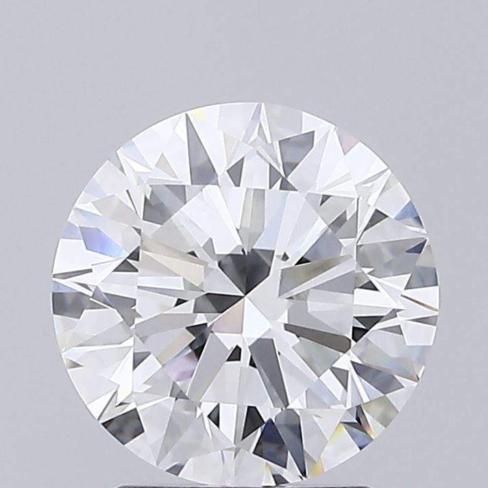 2.39 Carat Round Lab Diamond with  Cut Diamond in 14KT  view 1
