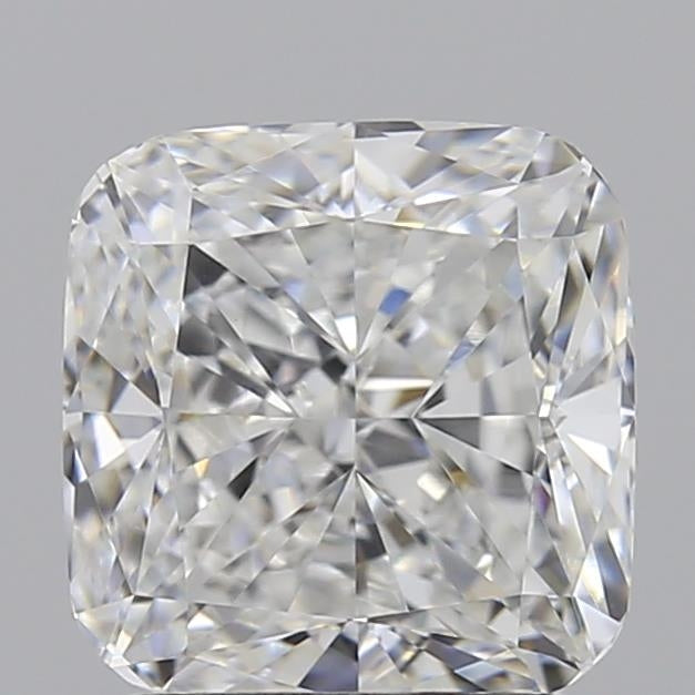 2.0 Carat Cushion Lab Diamond with  Cut Diamond in 14KT  view 1
